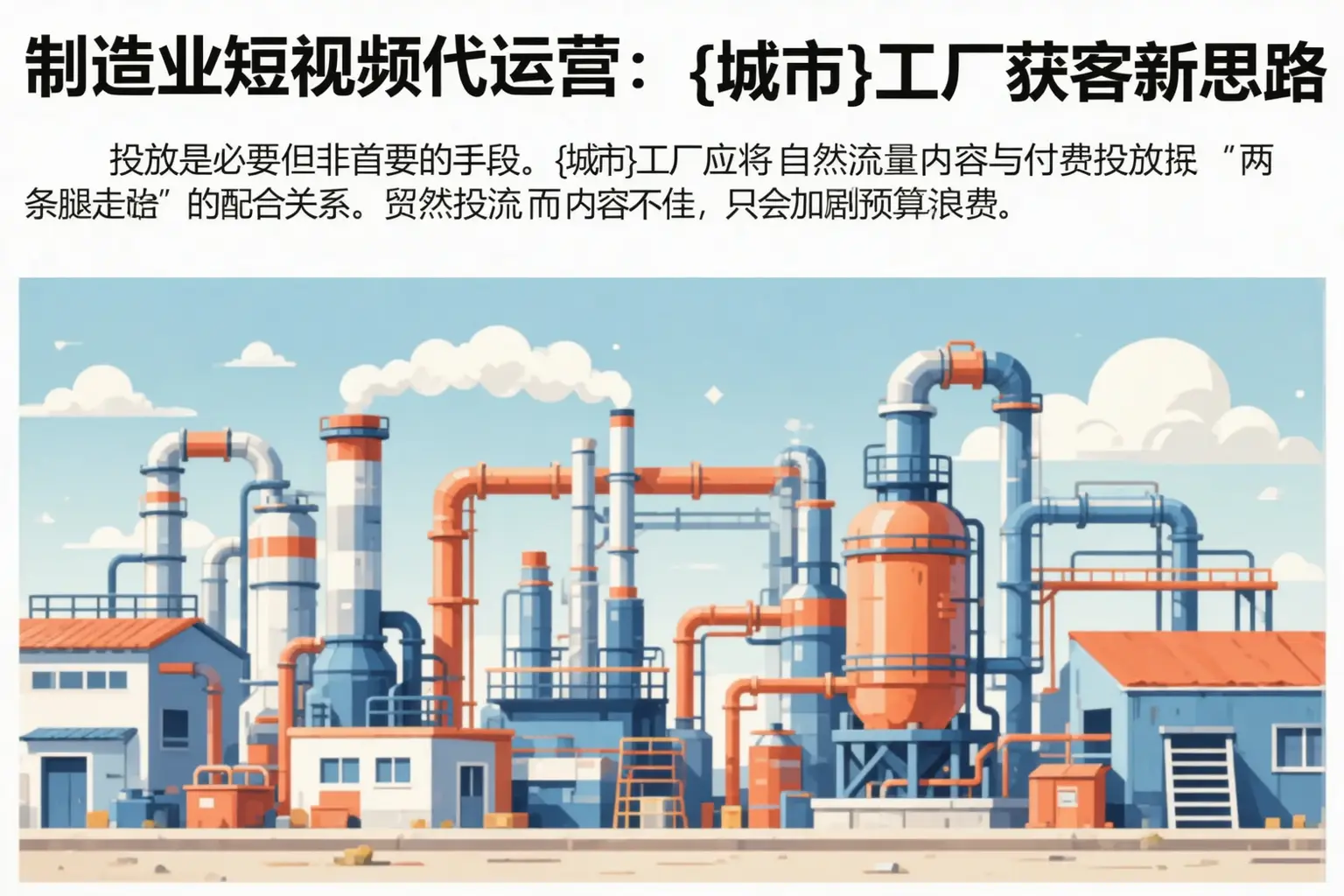 制造业短视频代运营：贵池工厂获客新思路
